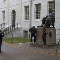 315-0562 Posing with Statue of John Harvard.jpg